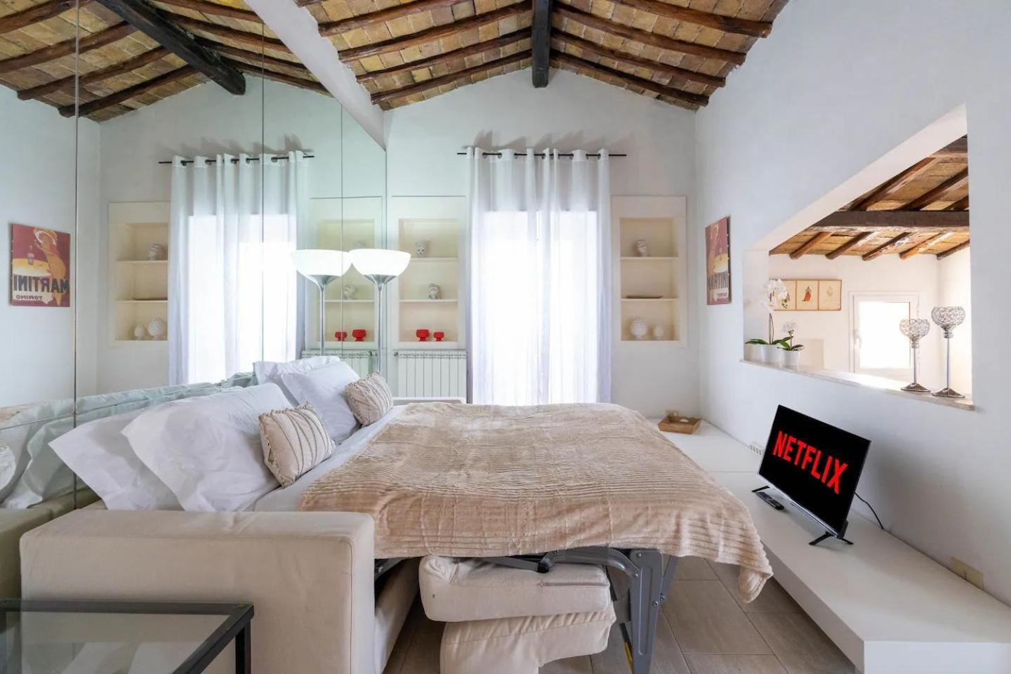 15 Min From Piazza Venezia Skyline Sanctuary In Trastevere Exterior foto